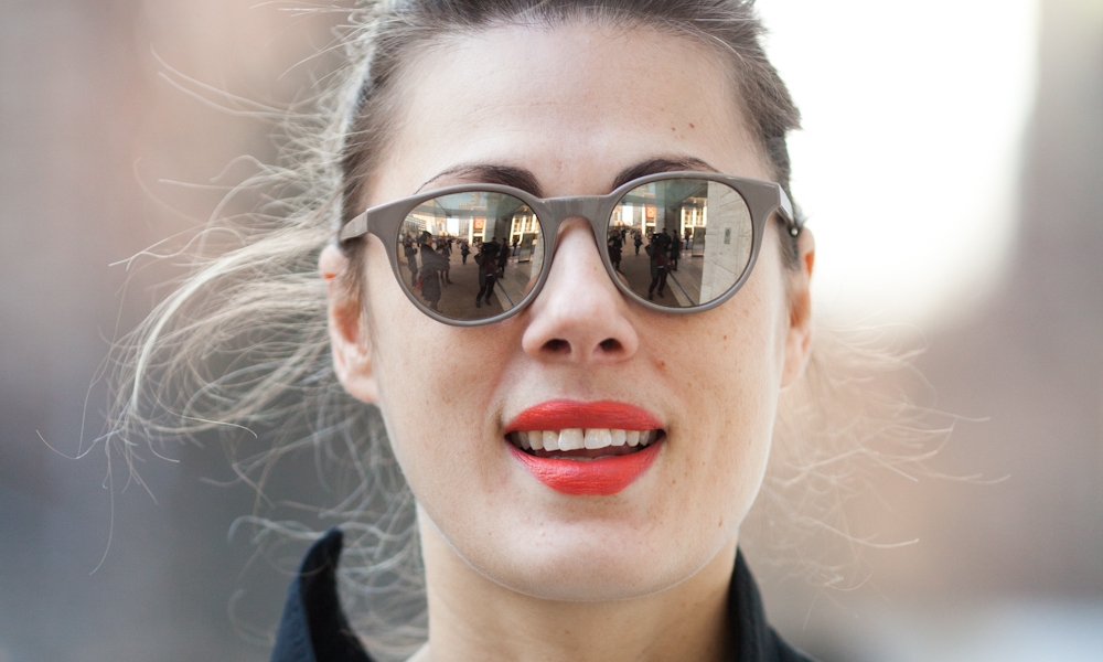 NYFW: Spiegelbrillen
