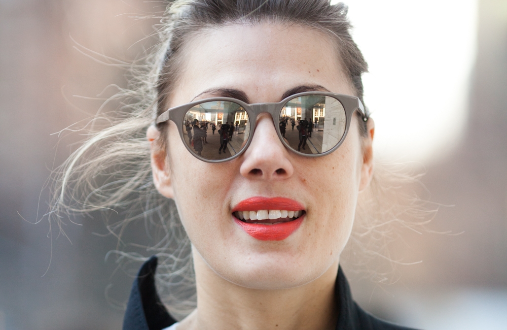 NYFW: Spiegelbrillen